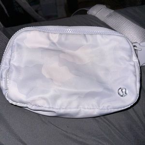 Grey camo lulu lemon belt bag